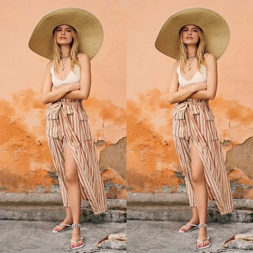 FREE PEOPLE One Natalia Striped Skirt